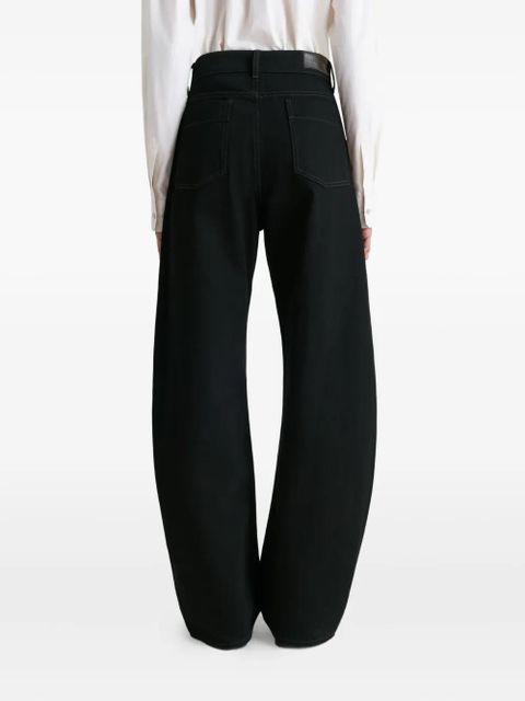 LEMAIRE high-waisted curved jeans - Black