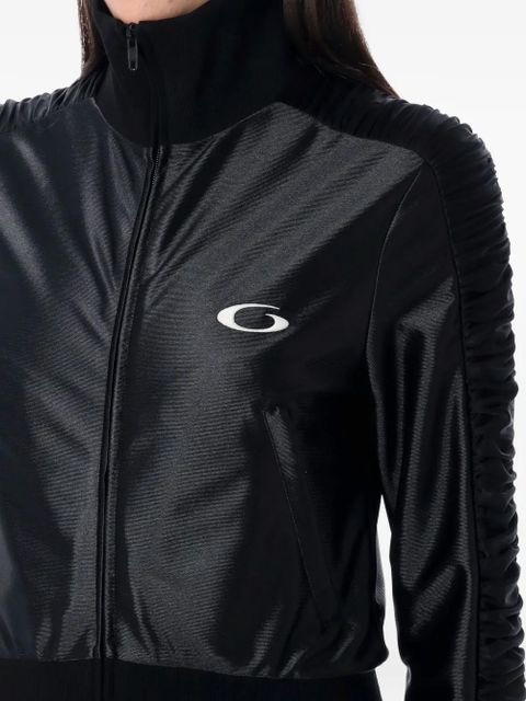 Balenciaga ruched-sleeve jacket - Black