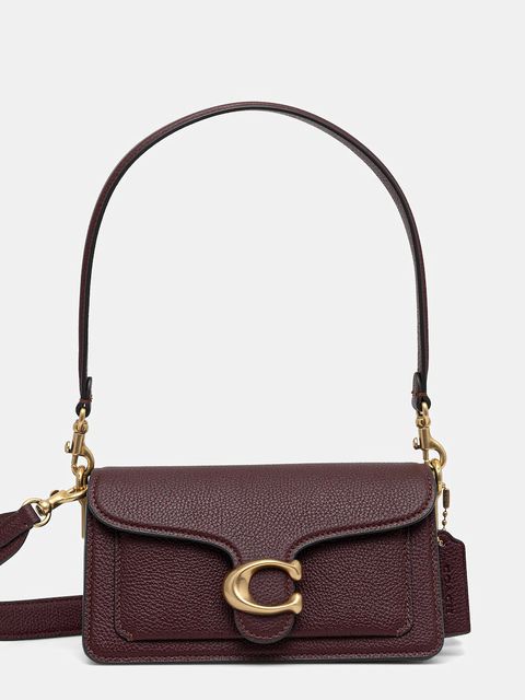 Coach torebka skórzana Tabby kolor bordowy CY201 - zdjęcie produktu nr 1