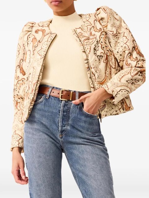 Marie Oliver Faison paisley-print padded jacket - Neutrals