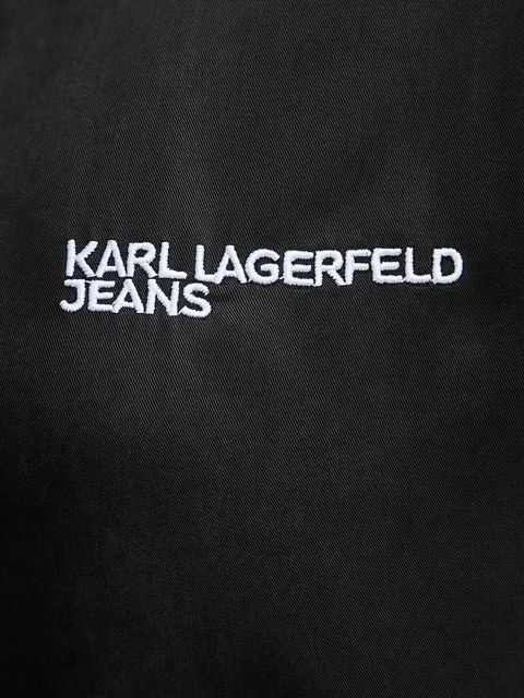Karl Lagerfeld Jeans koszula damska kolor czarny relaxed z kołnierzykiem klasycznym B1W11026