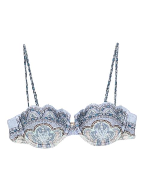 ZIMMERMANN Wanderlust bikini top - Blue - zdjęcie produktu nr 1