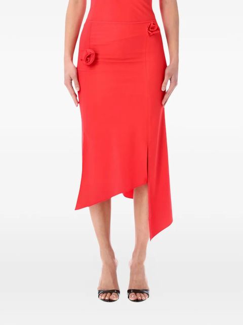 Coperni Flower midi skirt - Red - zdjęcie produktu nr 1