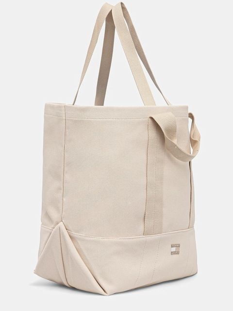 Tommy Jeans torebka bawełniana kolor beżowy AW0AW17542 - zdjęcie produktu nr 2