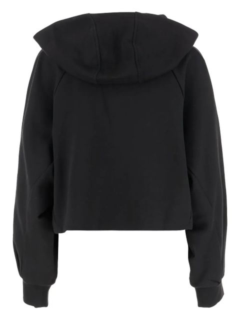 PINKO logo-embroidered hoodie - Black
