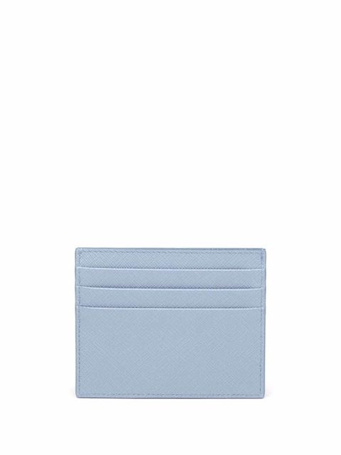 Prada logo lettering cardholder - Blue - zdjęcie produktu nr 2