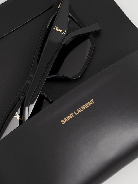 Saint Laurent okulary przeciwsłoneczne damskie kolor czarny