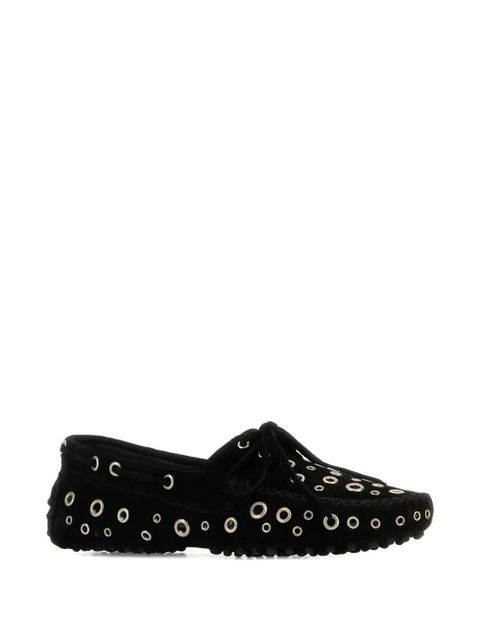 Gimaguas eyelet-embellished car loafers - Black - zdjęcie produktu nr 2