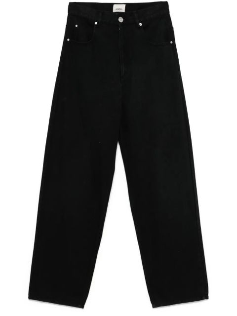 ISABEL MARANT Jenny straight-leg jeans - Black - zdjęcie produktu nr 1