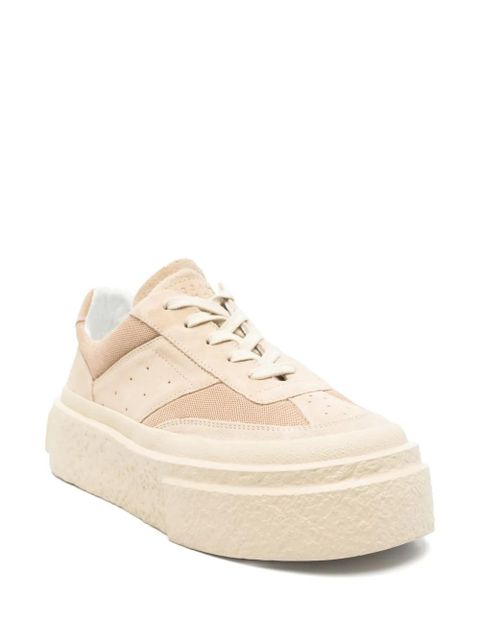 MM6 Maison Margiela suede-panelled sneakers - Neutrals