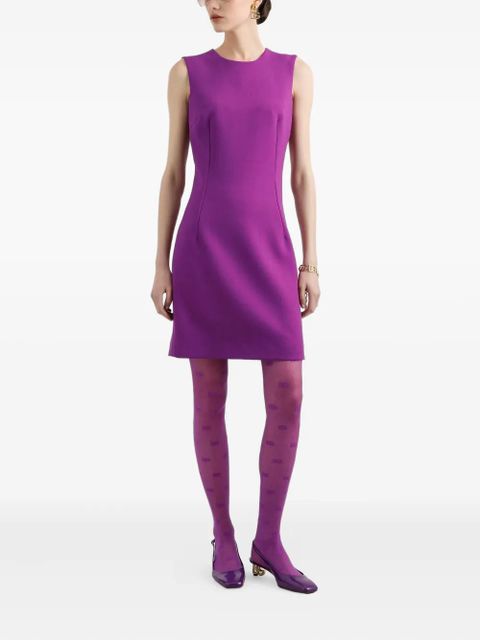Dolce & Gabbana DNA wool mini dress - Purple