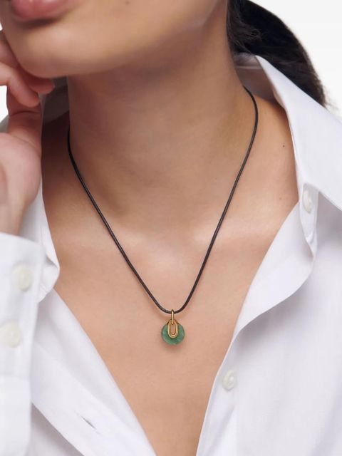 Monica Vinader gemstone gold-vermeil pendant necklace - zdjęcie produktu nr 1