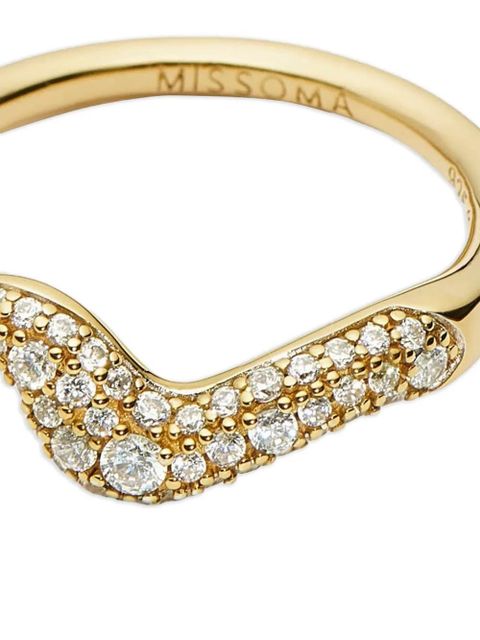 Missoma Molten Snow zirconia ring - Gold - zdjęcie produktu nr 2