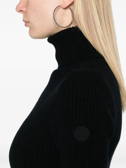Yves Salomon ribbed turtleneck sweater - Black
