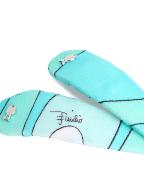 PUCCI Marmo-print hair clip (pack of two) - Blue - zdjęcie produktu nr 2