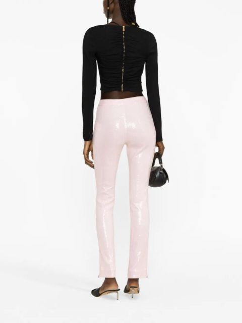 ROTATE BIRGER CHRISTENSEN sequin-embellished trousers - Pink
