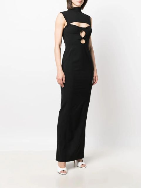 Jacquemus La Robe Palmi cut-out maxi dress - Black