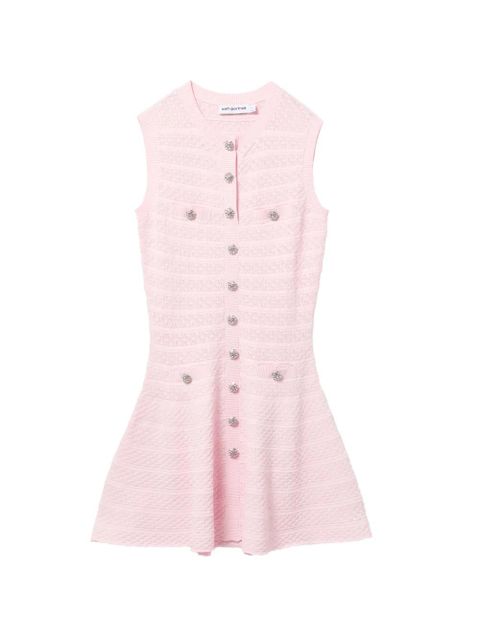 Self-Portrait Diamante mini dress - Pink - zdjęcie produktu nr 1