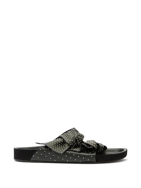 ISABEL MARANT Lennyo studded bow sandals - Black - zdjęcie produktu nr 1