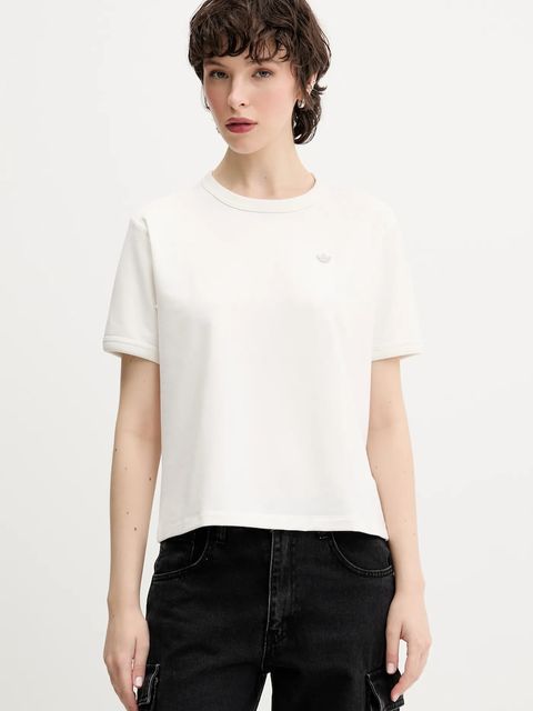 adidas Originals t-shirt P Ess T-Shirt damski kolor biały JW3654 - zdjęcie produktu nr 1