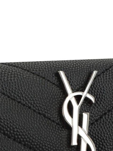 Saint Laurent Cassandre monogram envelope wallet - Black - zdjęcie produktu nr 2