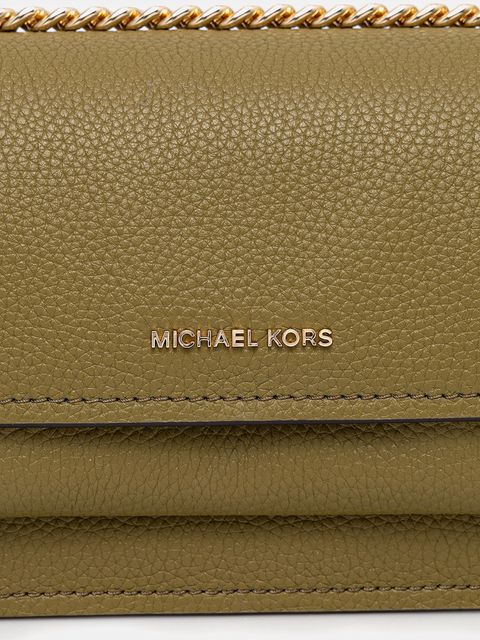MICHAEL Michael Kors torebka skórzana kolor zielony 32T4GC7C1T