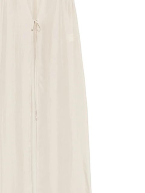 Alysi V-neck sleeveless coat - Neutrals