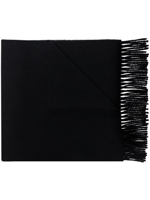 TOTEME fringed knitted scarf - Black - zdjęcie produktu nr 1