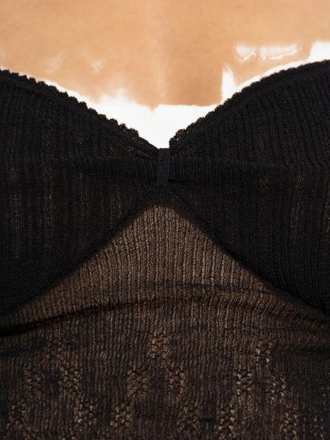 Victoria Beckham ribbed tank top - Black