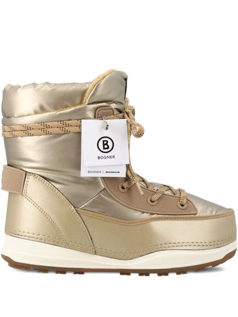 BOGNER lace-up logo boots - Neutrals - zdjęcie produktu nr 1