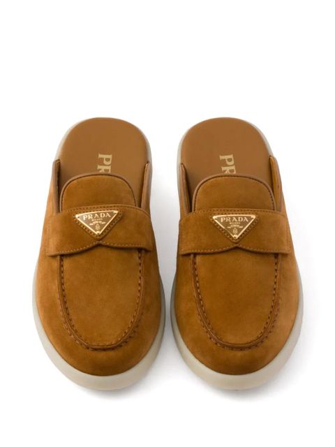 Prada suede slippers - Brown - zdjęcie produktu nr 2