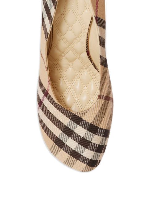 Burberry 85mm Check Baby pumps - Neutrals - zdjęcie produktu nr 2