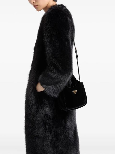 Prada padded velvet mini bag - Black - zdjęcie produktu nr 2