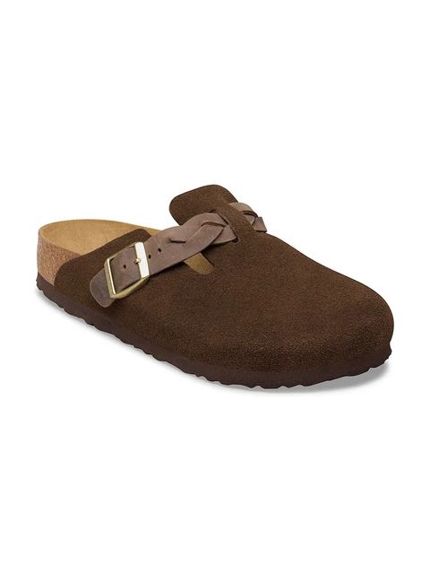 Birkenstock klapki zamszowe Boston - zdjęcie produktu nr 1