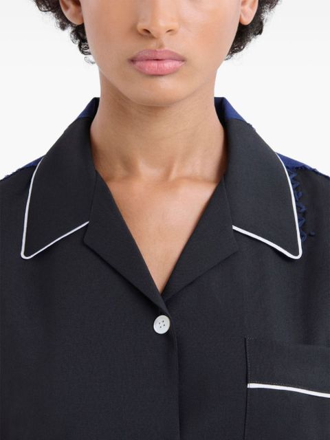 Marni virgin wool pajama shirt - Black