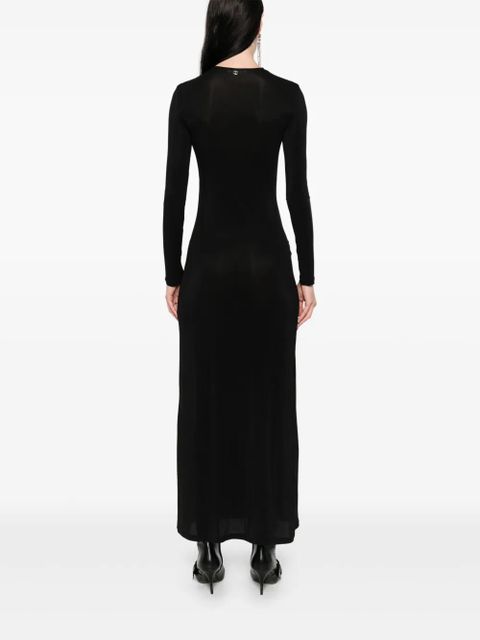 Rabanne semi-sheer maxi dress - Black