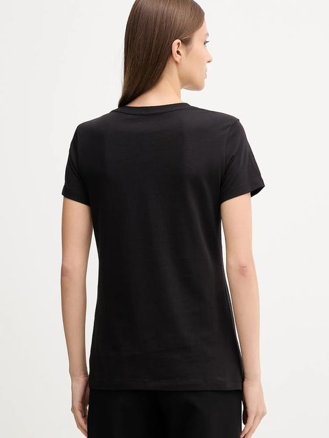 Armani Exchange t-shirt bawełniany damski kolor czarny XW000839 AF10356 - zdjęcie produktu nr 2