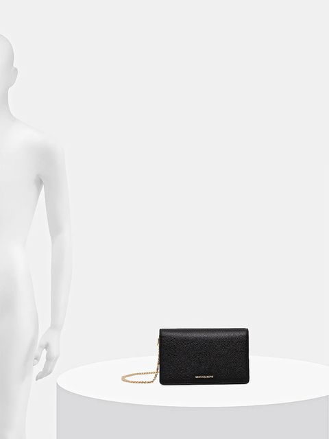 MICHAEL Michael Kors torebka skórzana kolor czarny 32T4GJ6C2L