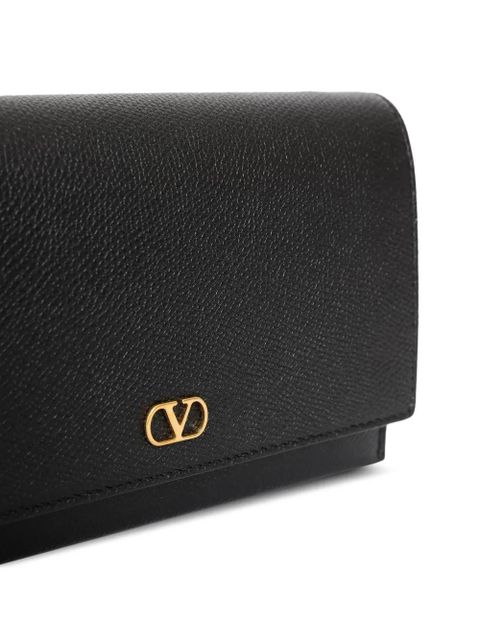 Valentino Garavani logo-plaque chain-strap bag - Black