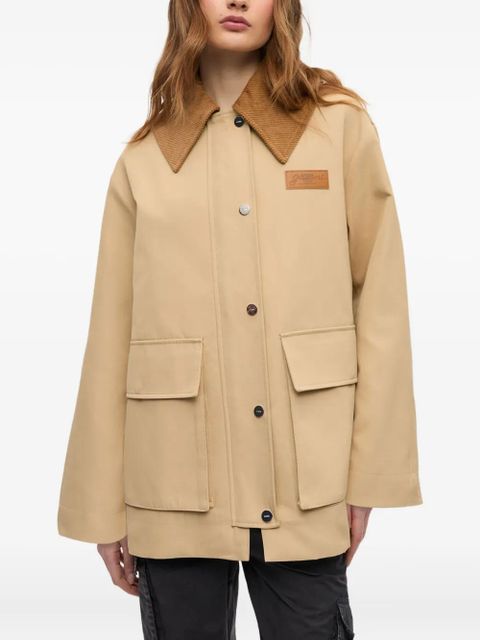 GANNI corduroy-collar utility jacket - Neutrals - zdjęcie produktu nr 2