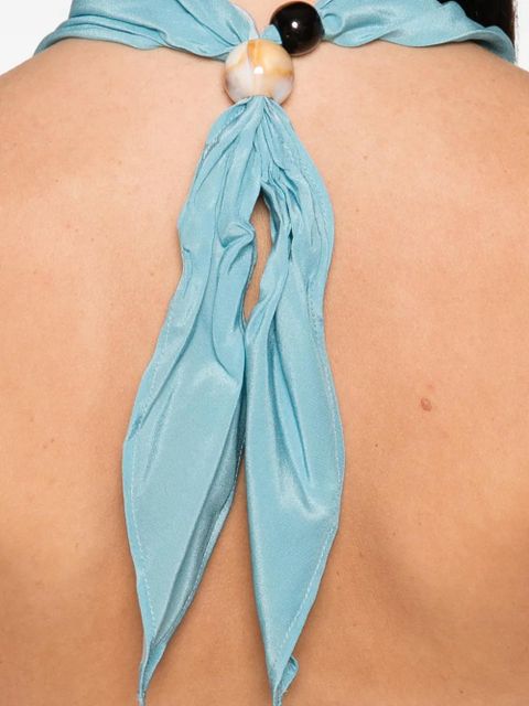 SIR. striped halterneck top - Blue