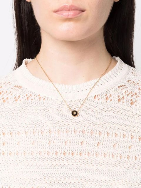 Tory Burch Kira enamel pendant necklace - Gold - zdjęcie produktu nr 2