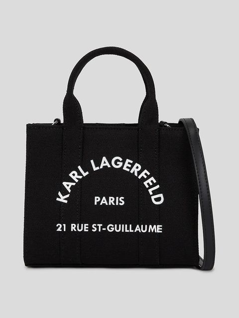 Karl Lagerfeld torebka bawełniana K/RSG kolor czarny A3W50118 - zdjęcie produktu nr 1