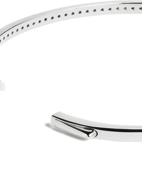 Monica Vinader Essential diamond bangle bracelet - Silver