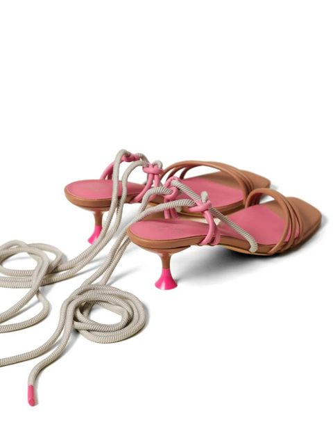 TWINSET x Myfo colour-block sandals - Neutrals