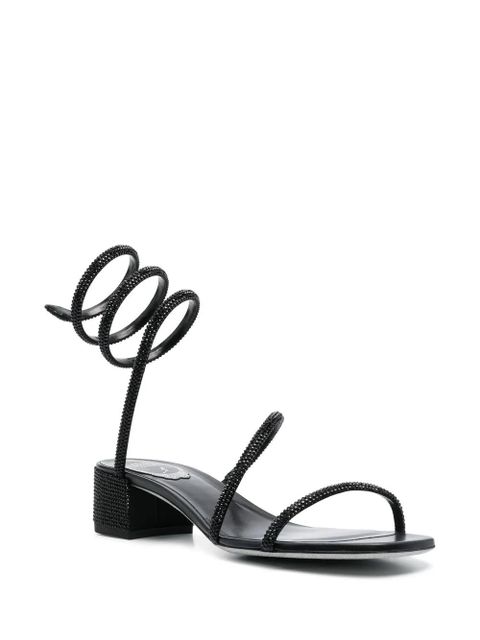 René Caovilla Cleo 50mm leather sandals - Black - zdjęcie produktu nr 2