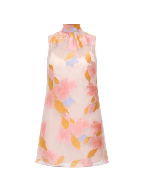 STAUD Albee floral-detail mini dress - Pink - zdjęcie produktu nr 1