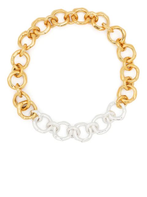 Jil Sander two-tone chunky chain necklace - Gold - zdjęcie produktu nr 1