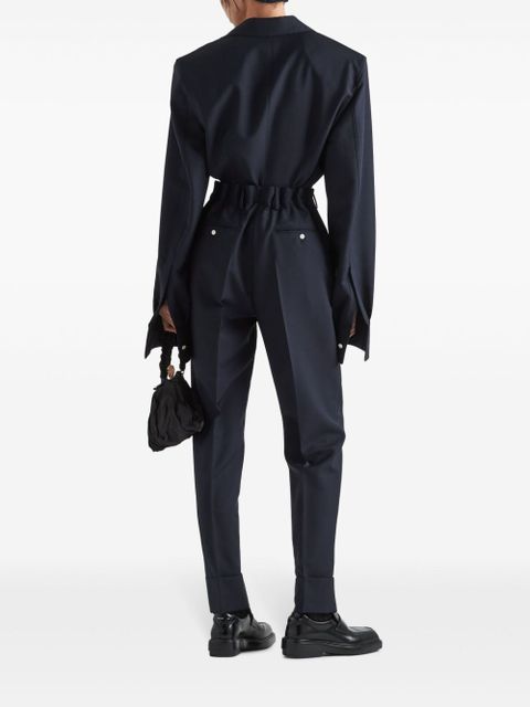 Prada pressed-crease tailored trousers - Blue