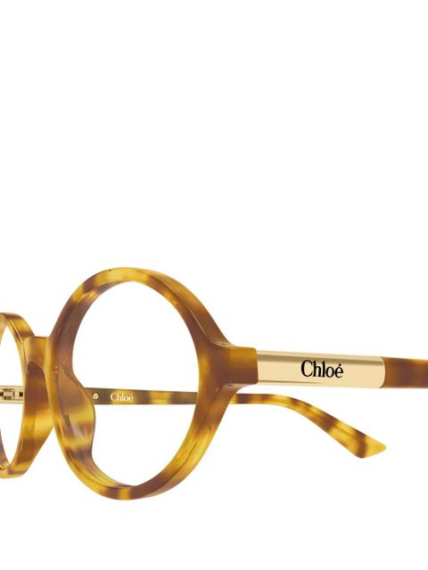 Chloé Eyewear oval-frame glasses - Brown
